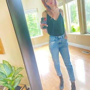 Black Silky Tank Top